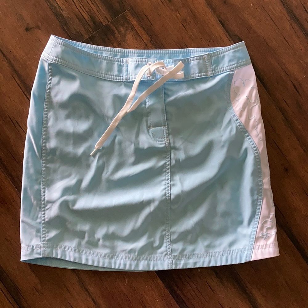 NEW Mysterioso Blue White Floral Women’s Paddling Water Sport Quick Dry Skirt
